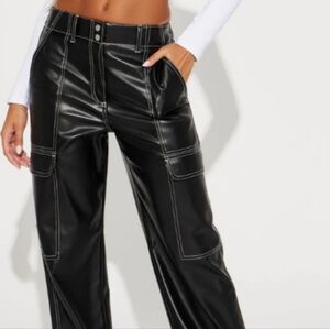Faux Leather Pants
